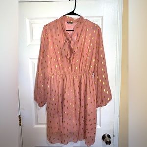 Nice gold and pink dress